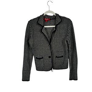 Max Mara Studio Cardigan Sweater Preppy Office Business FLAW Womens Size Large